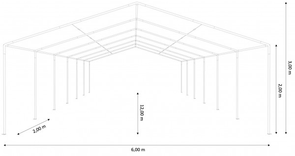 Partyzelt 6x12m