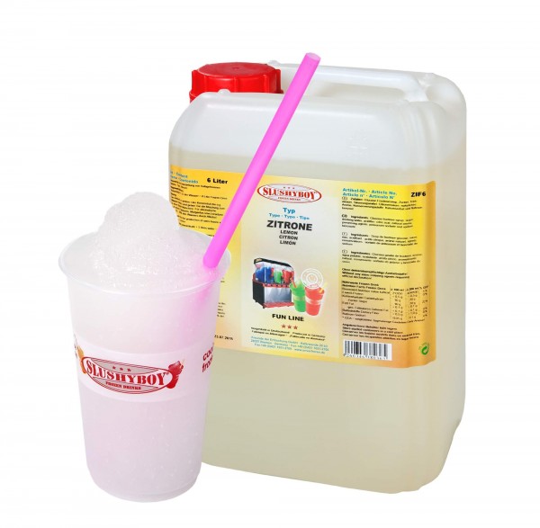 Zutaten für Slush Eis - 100 Portionen