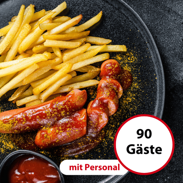 Currywurst Catering, 90 Personen - mit Personal