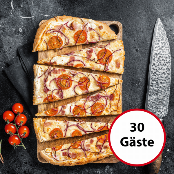 Flammkuchen Catering, 30 Personen