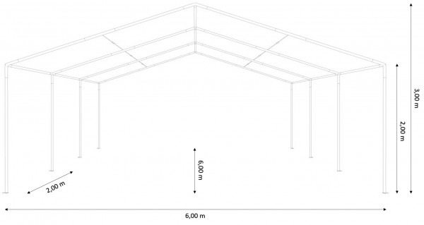 Partyzelt 6x6m