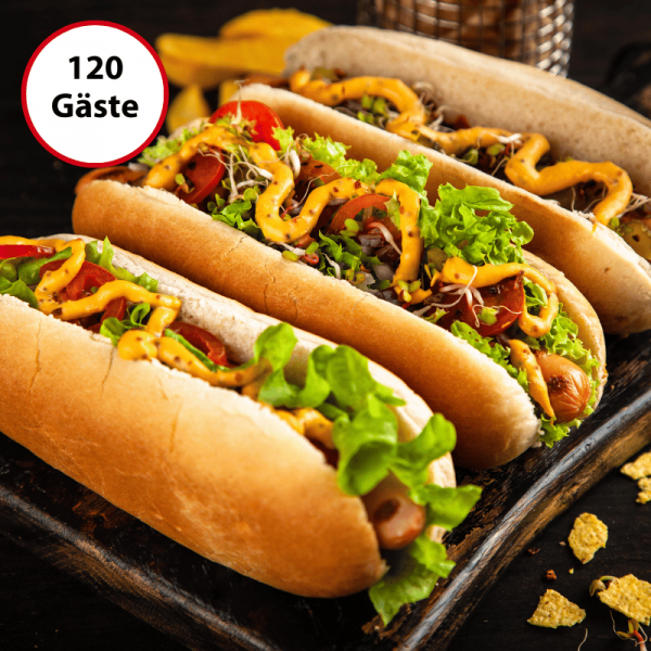 Hot Dog Catering, 120 Personen