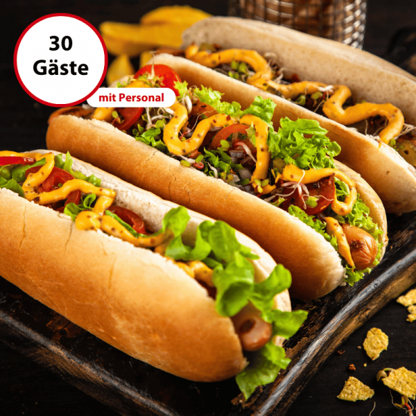 Hot Dog Catering, 30 Personen + Personal