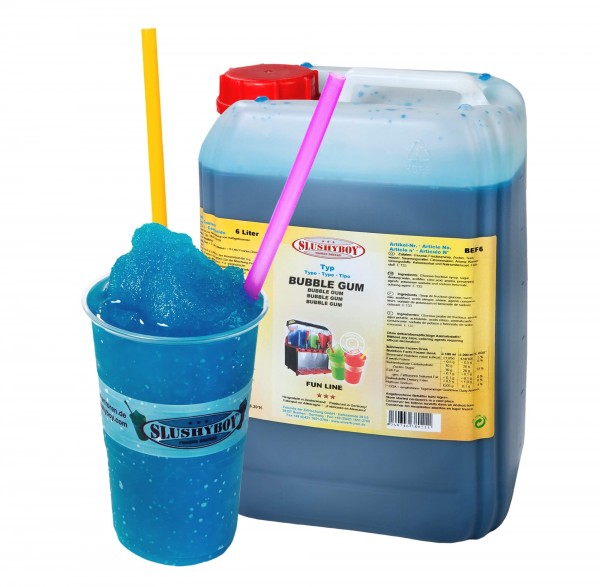 Zutaten für Slush Eis - 100 Portionen