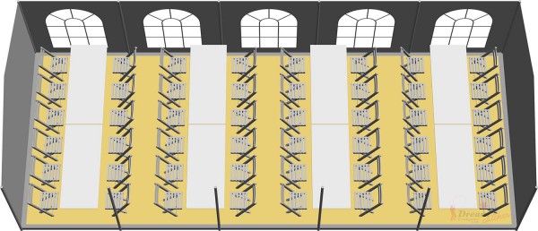 Partyzelt 4x10m - mit Boden