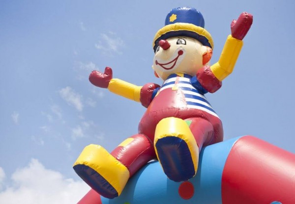 Hüpfburg Clown
