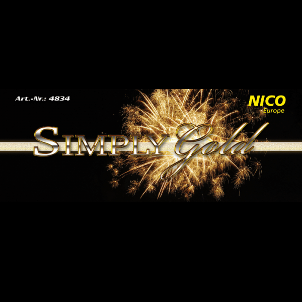 Raketenfeuerwerk Simply Gold